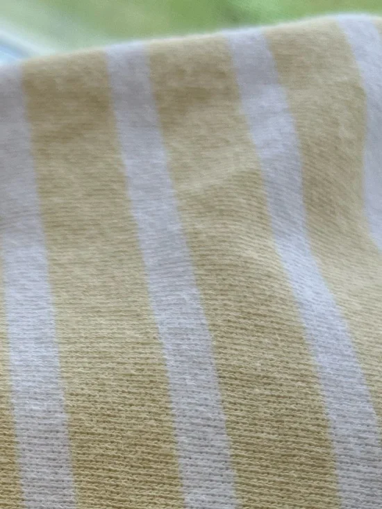 Anthropologie Niki Bubble Sweatshirt Pilcro NEW XL Yellow Stripe - Picture 8 of 11